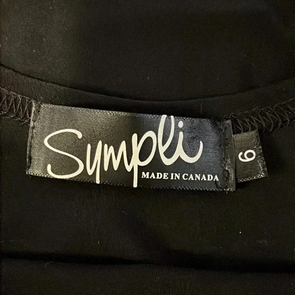 Sympli Bodycon Mini Black Tank  Dress - Picture 7 of 7